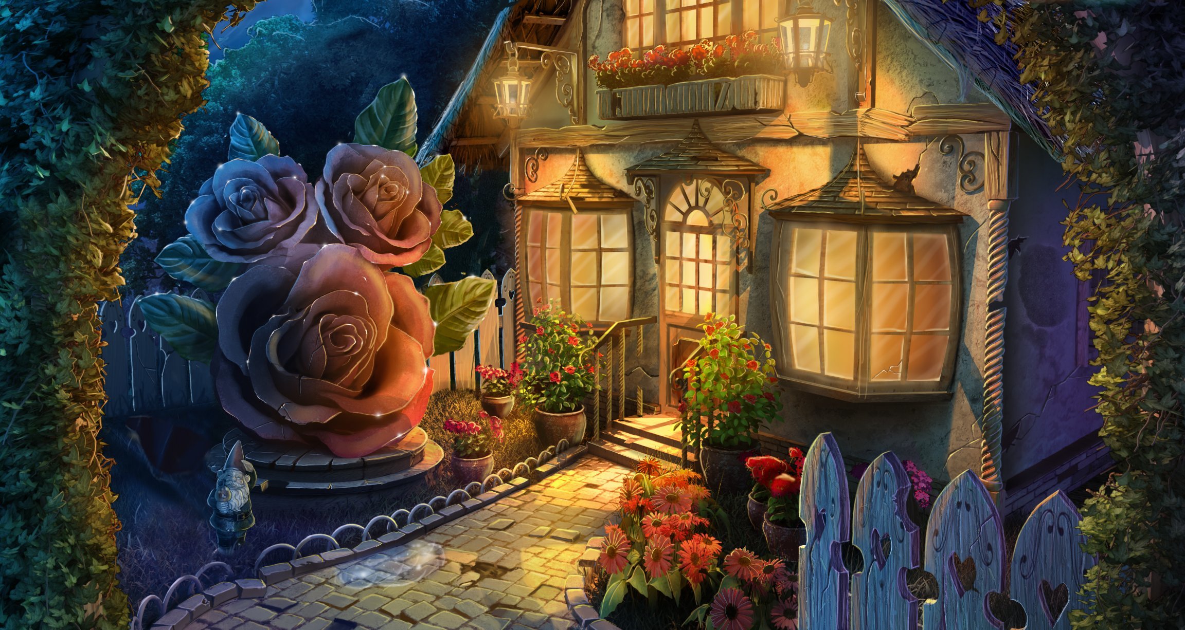 Garden improvement illustration